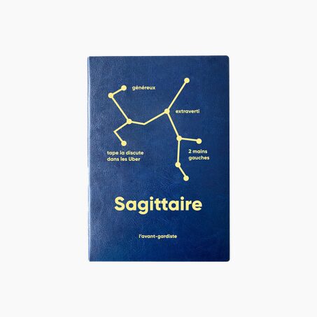 L'AVANT GARDISTE Carnet ASTRO SAGITTAIRE coloris bleu