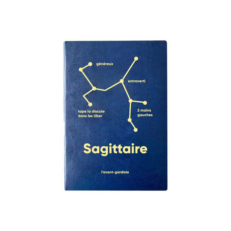 Carnet ASTRO SAGITTAIRE coloris bleu