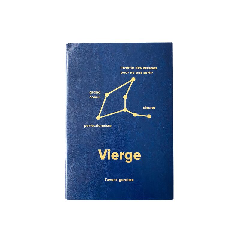 Carnet ASTRO VIERGE coloris bleu