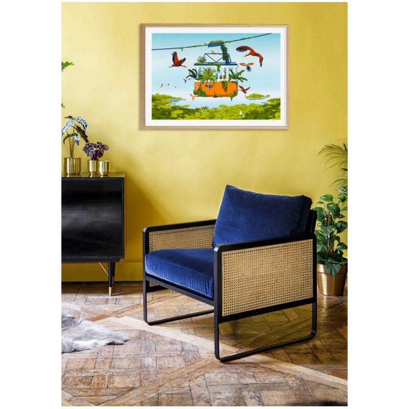 Sergeant Paper Affiche LA CABINE AUX OISEAUX 50 x 70 cm