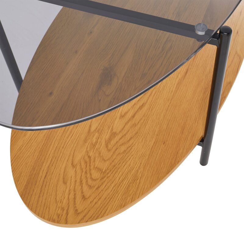 Table basse NASH coloris noir 109 x 42 cm