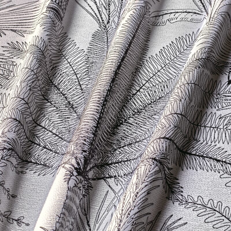 Tissu PALMERA coloris noir