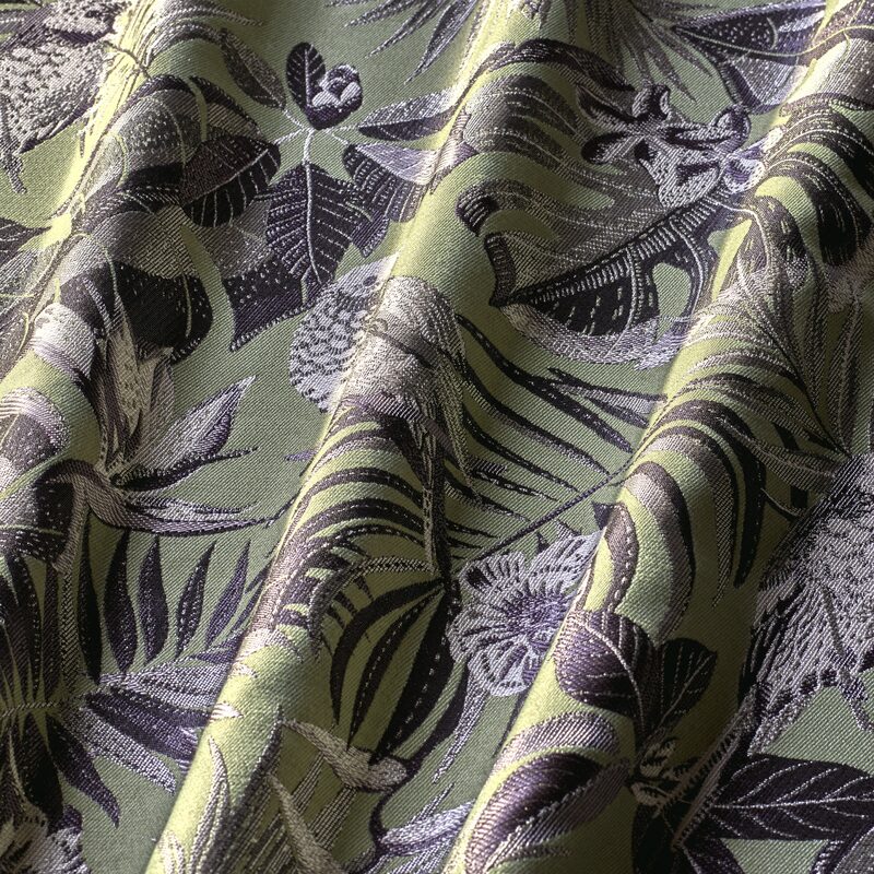 Tissu MADAGASCAR coloris vert amande