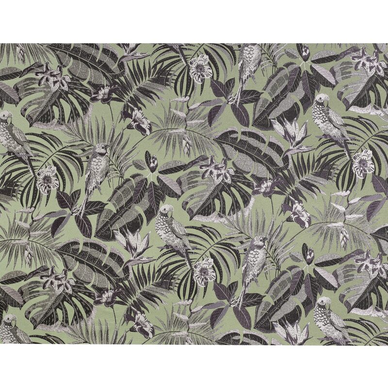 Tissu MADAGASCAR coloris vert amande