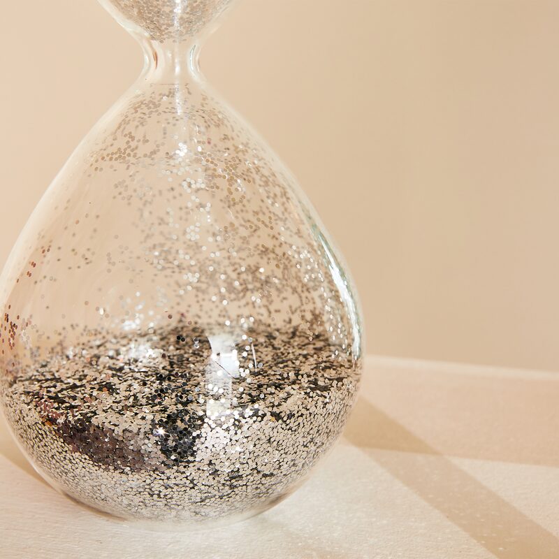 Sablier NERIM coloris argent