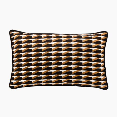 Coussin VIERA coloris brun 30 x 50 cm
