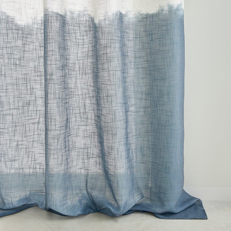 Rideau KEA coloris bleu grisé 140 x 260 cm
