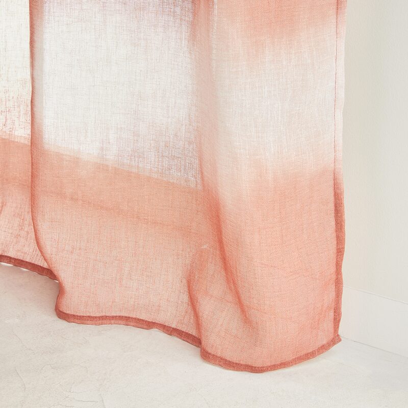 Voilage SYRA coloris orange 140 x 240 cm