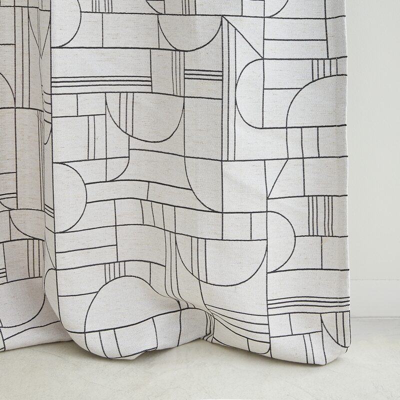 Rideau BRISEIS coloris naturel 140 x 260 cm