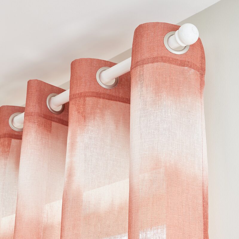 Voilage SYRA coloris orange 140 x 240 cm