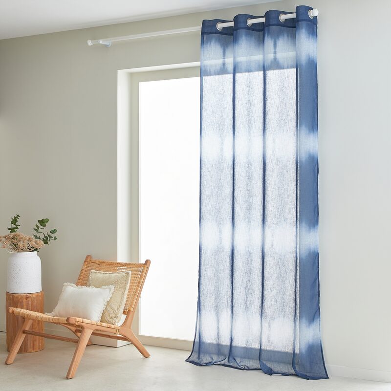 Voilage SYRA coloris indigo 140 x 240 cm