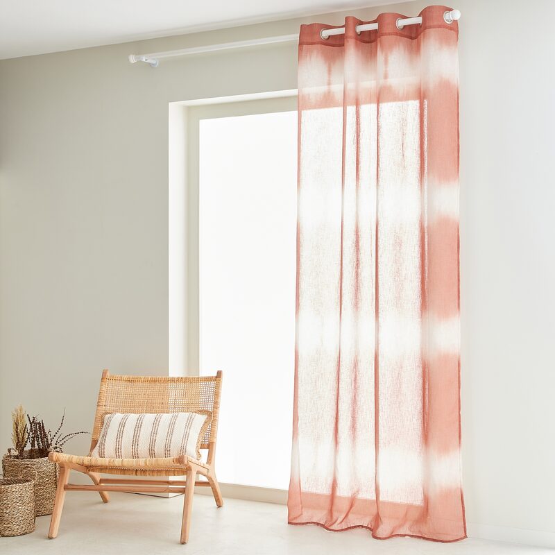 Voilage SYRA coloris orange 140 x 240 cm