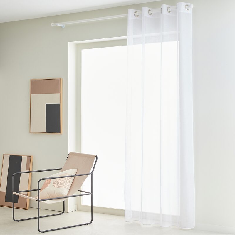 Voilage CANOAS coloris blanc 140 x 260 cm