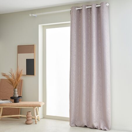 Rideau occultant ASPASIE coloris beige 135 x 260 cm