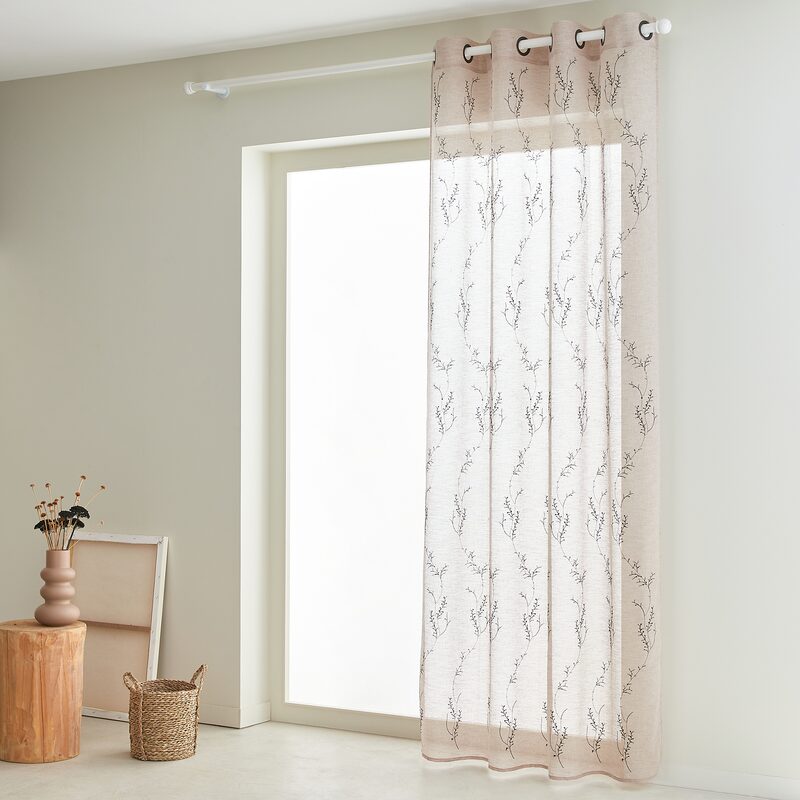 Voilage DEMONIA coloris lin 140 x 240 cm