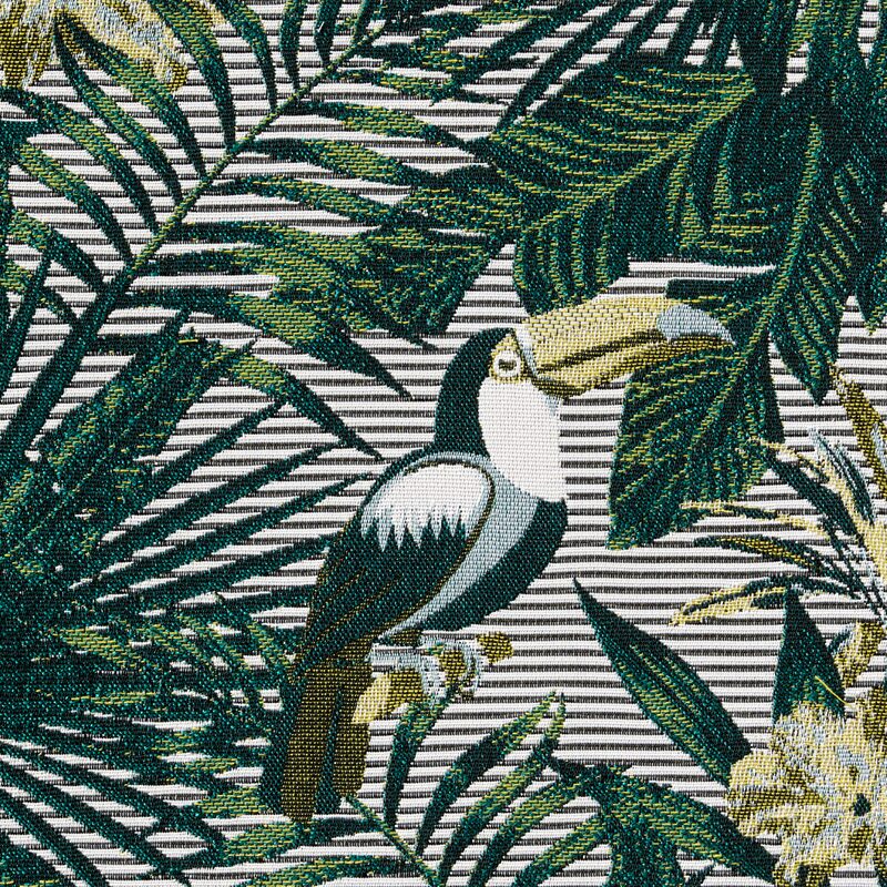 Tissu TOUCAN coloris vert