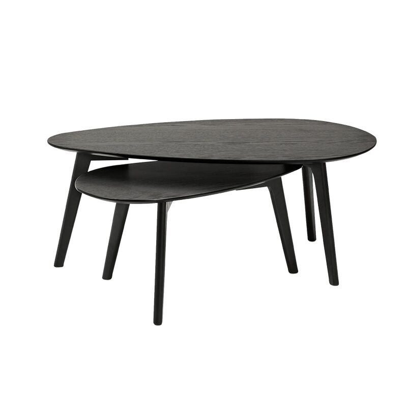 Table basse RIDER coloris Chêne noir 50 x 40 cm