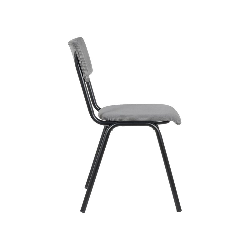 Chaise CYNTHIA coloris gris anthracite