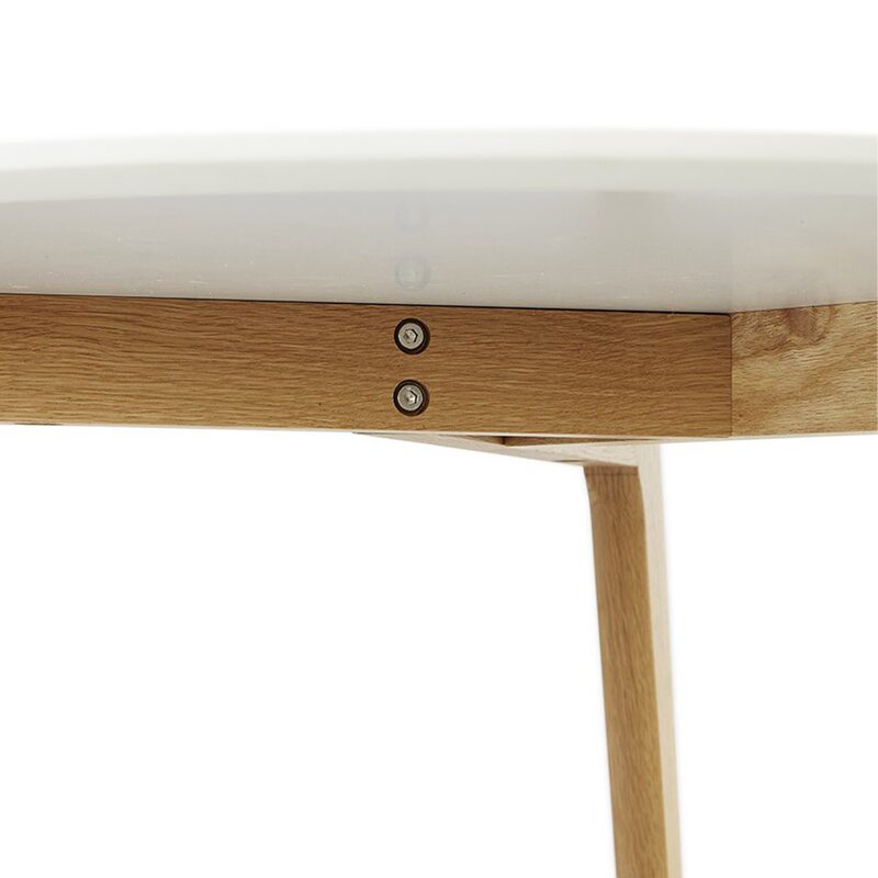 Table basse LETTY coloris blanc