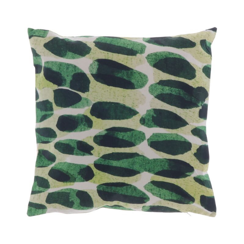 Coussin DRURGA coloris vert 45 x 45 cm