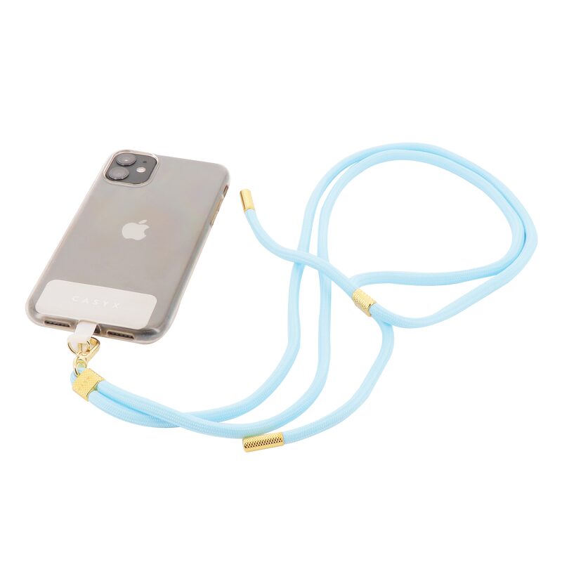 Cordon de téléphone UNIVERSEL GIVRE coloris bleu