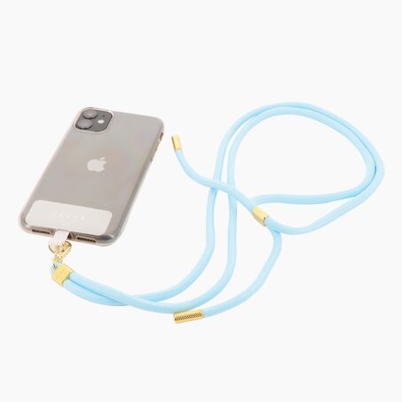 CASYX Support de téléphone CORDON UNIVERSEL GIVRE bleu