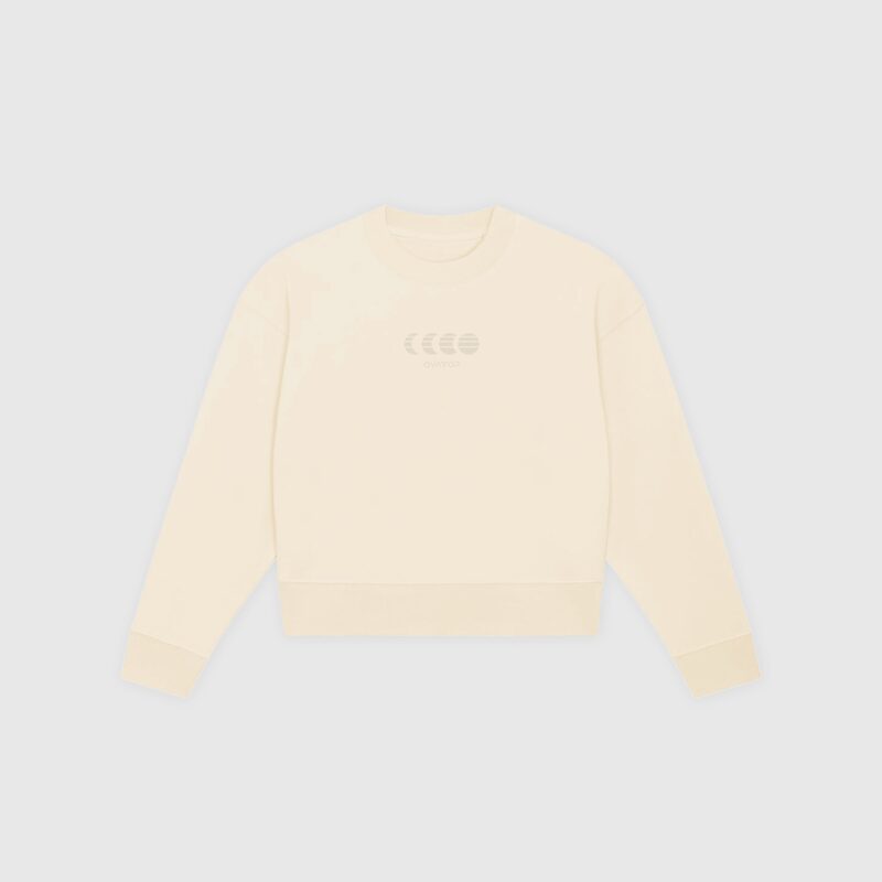 Sweat sans capuche CROP ECLIPSE XS coloris coton naturel
