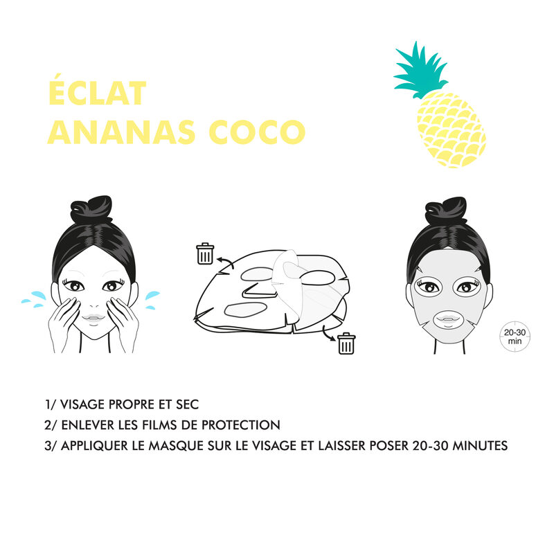 Masque VISAGE ÉCLAT ANANAS / COCO