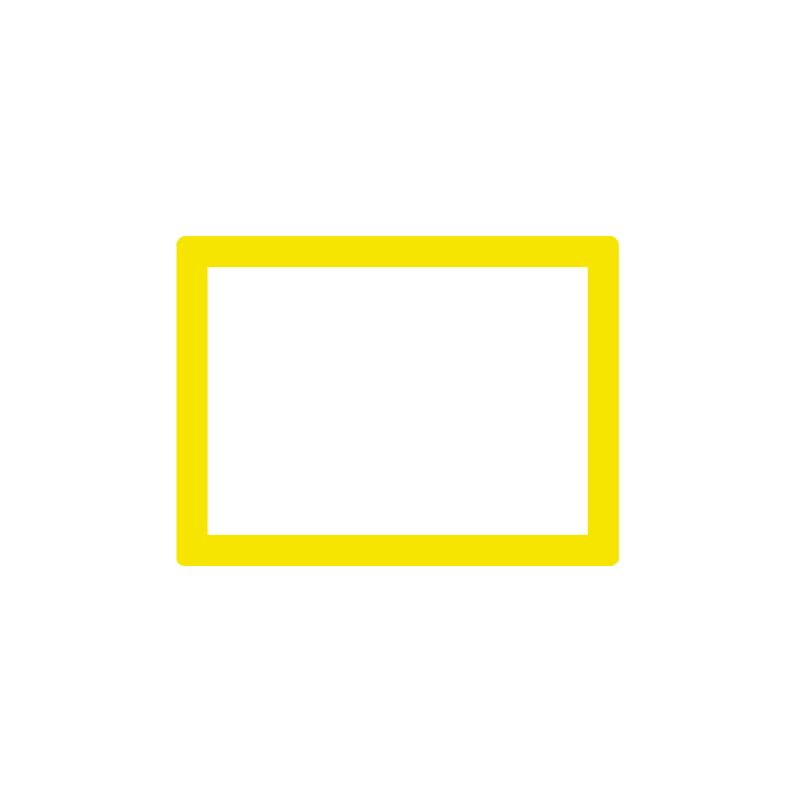 Cadre photo SLIMPYX 10 x 15 cm jaune poussin