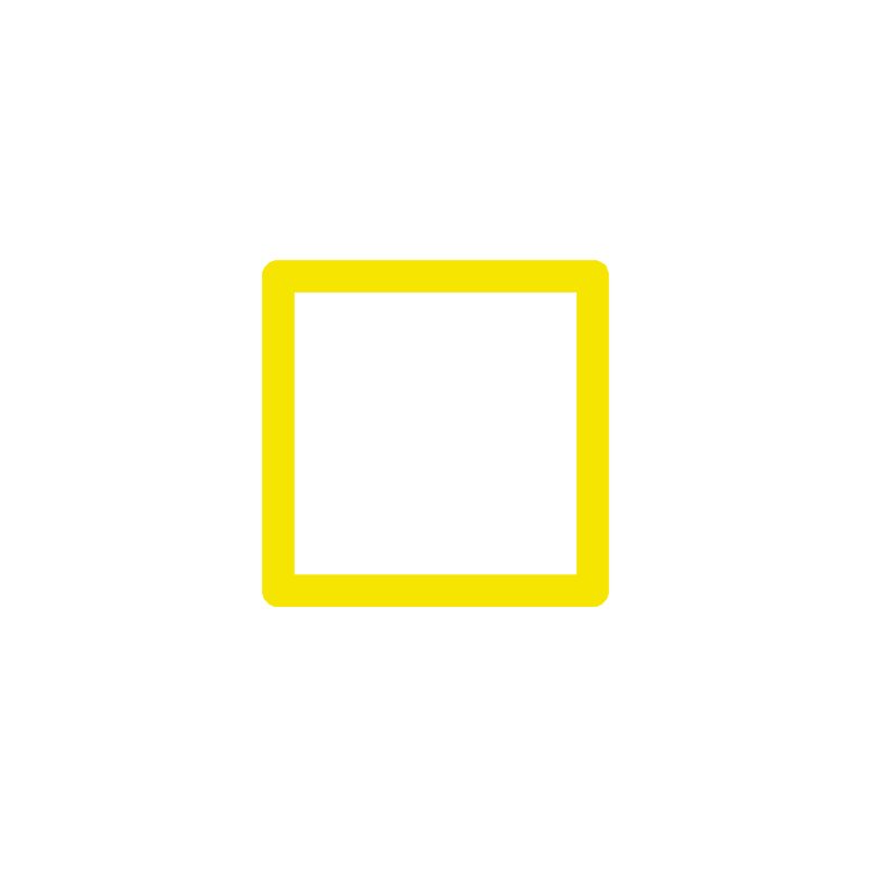 Cadre photo SLIMPYX 10 x 10 cm jaune poussin