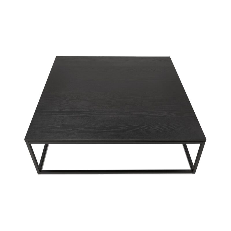 Table basse CITY coloris Chêne noir 110 x 110 cm