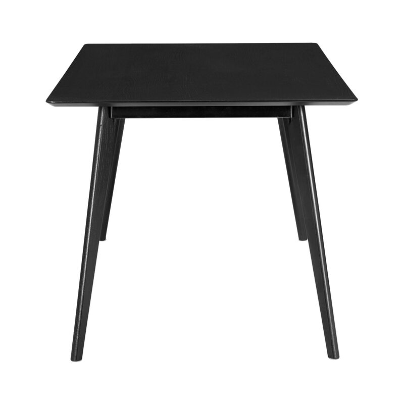 Table de salle à manger ANGOR coloris noir 90 x 180 cm