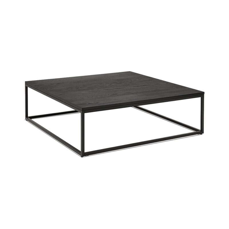 Table basse CITY coloris Chêne noir 110 x 110 cm