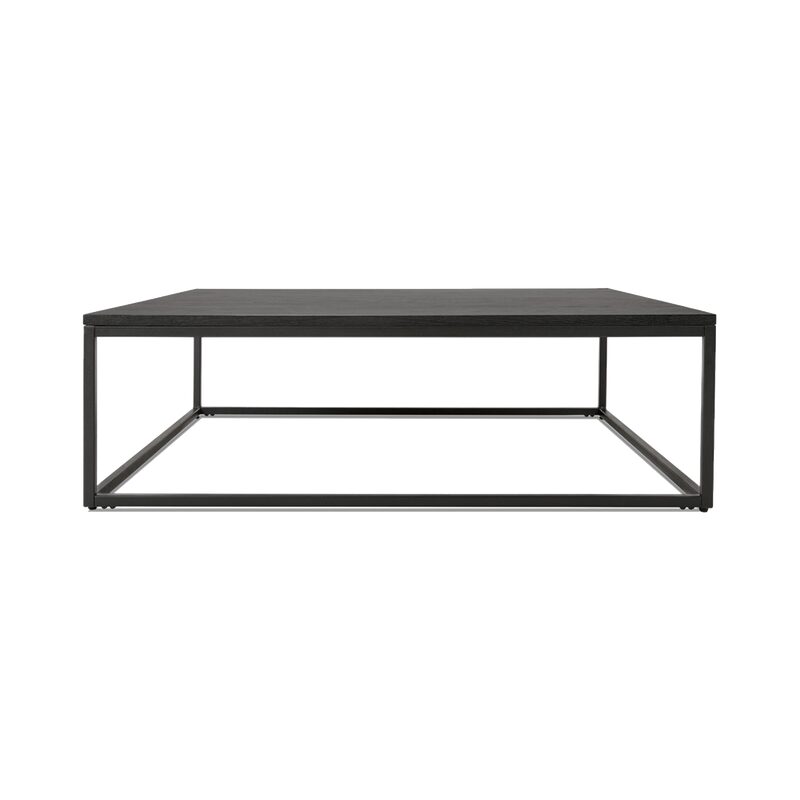 Table basse CITY coloris Chêne noir 110 x 110 cm