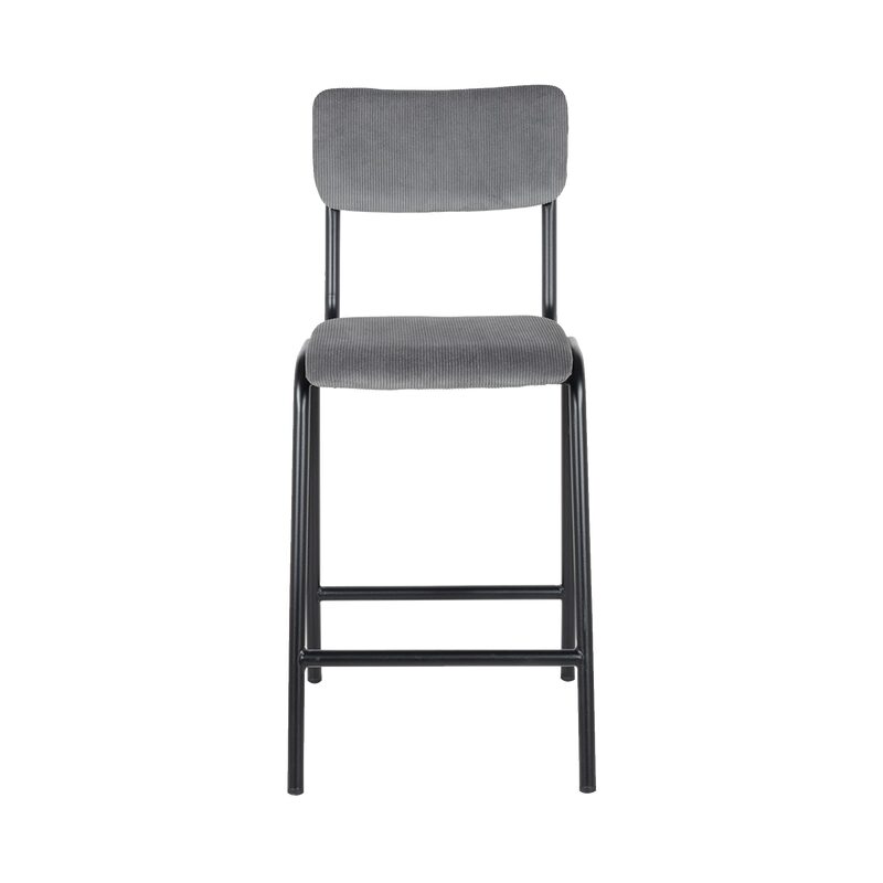 Tabouret de plan de travail TALYA coloris gris