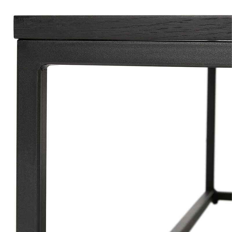 Table basse CITY coloris Chêne noir 110 x 110 cm