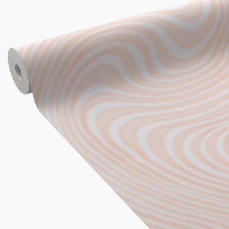 4MURS Papier peint intissé CANDY coloris orange pastel