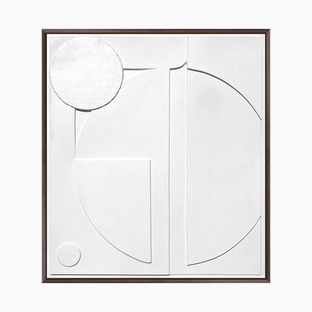 4MURS Tableau DANAE coloris Blanc et noyer