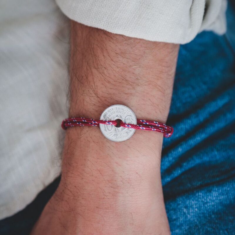 Bracelet LE BORDELAIS coloris bordeaux