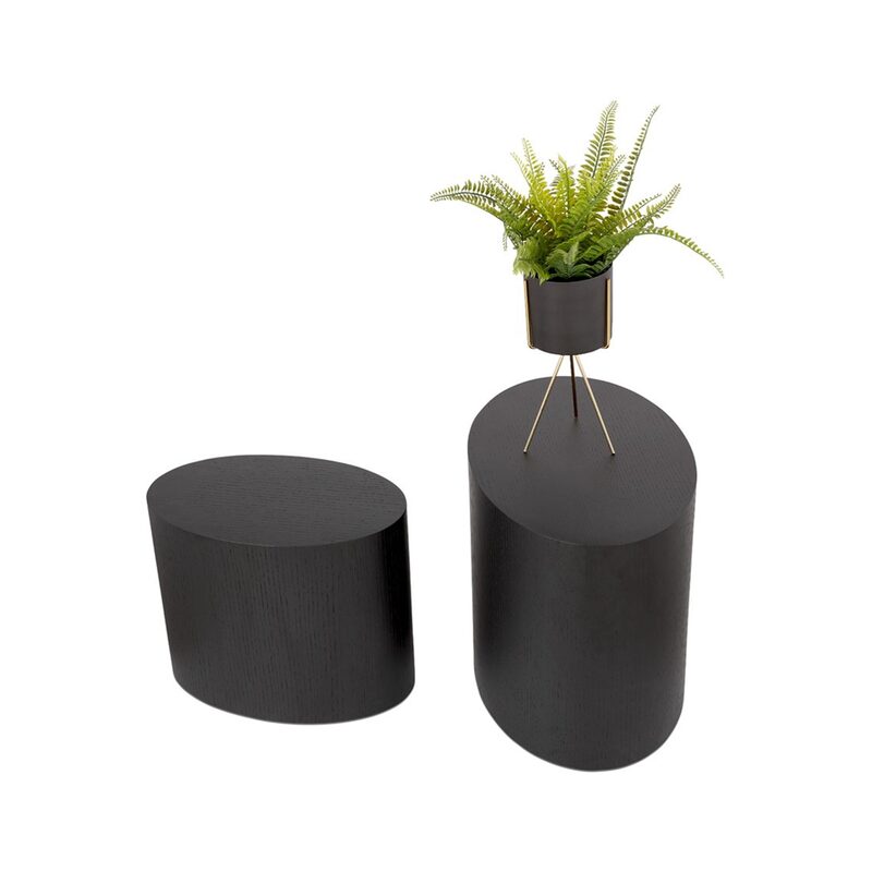 Table basse TRON coloris Chêne noir 0 x 48 cm
