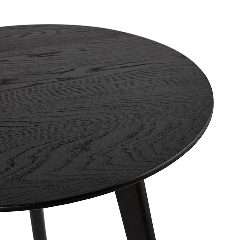 Table basse BIGA coloris noir 50 x 50 cm