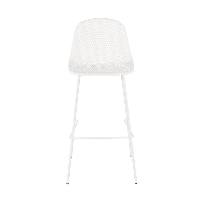 Tabouret de bar OWEN coloris blanc
