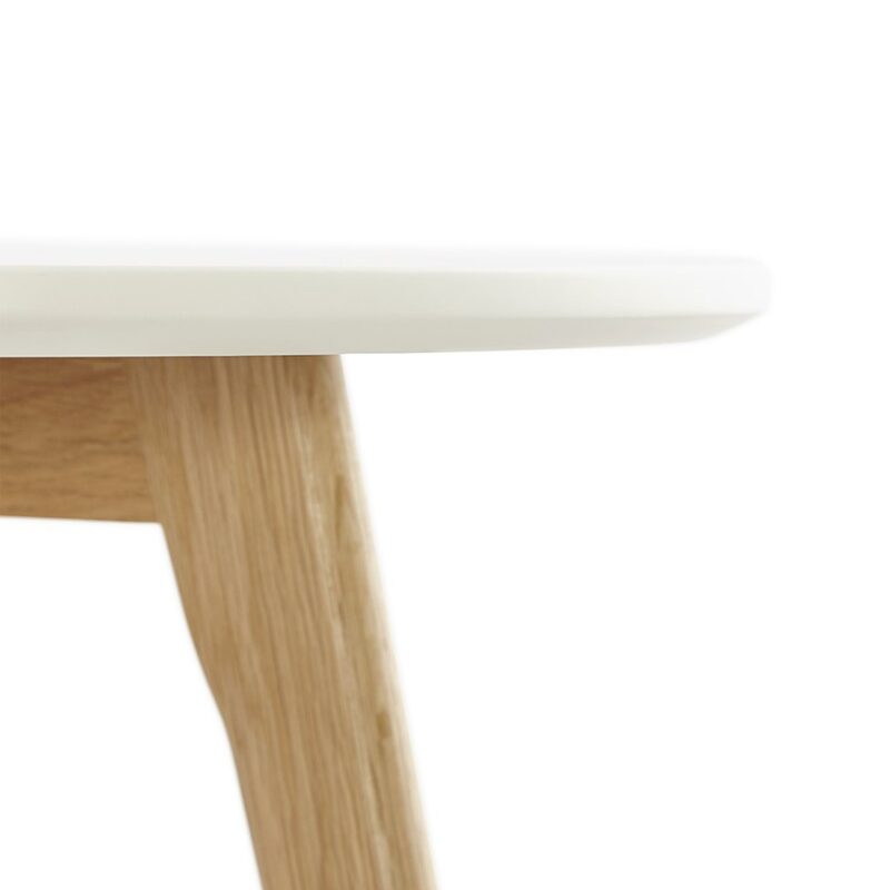 Table basse BIGA coloris blanc 50 x 50 cm