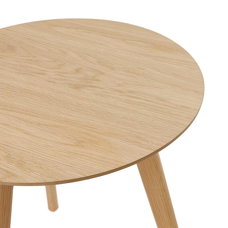 Table basse BIGA coloris chêne clair 50 x 50 cm