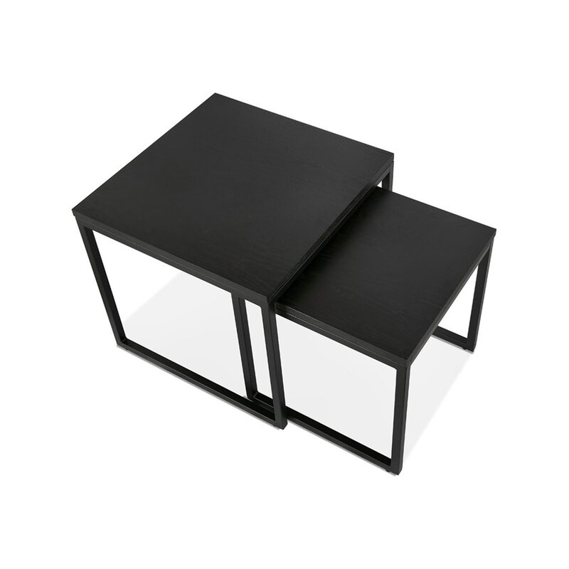 Table basse MONA coloris noir 50 x 50 cm
