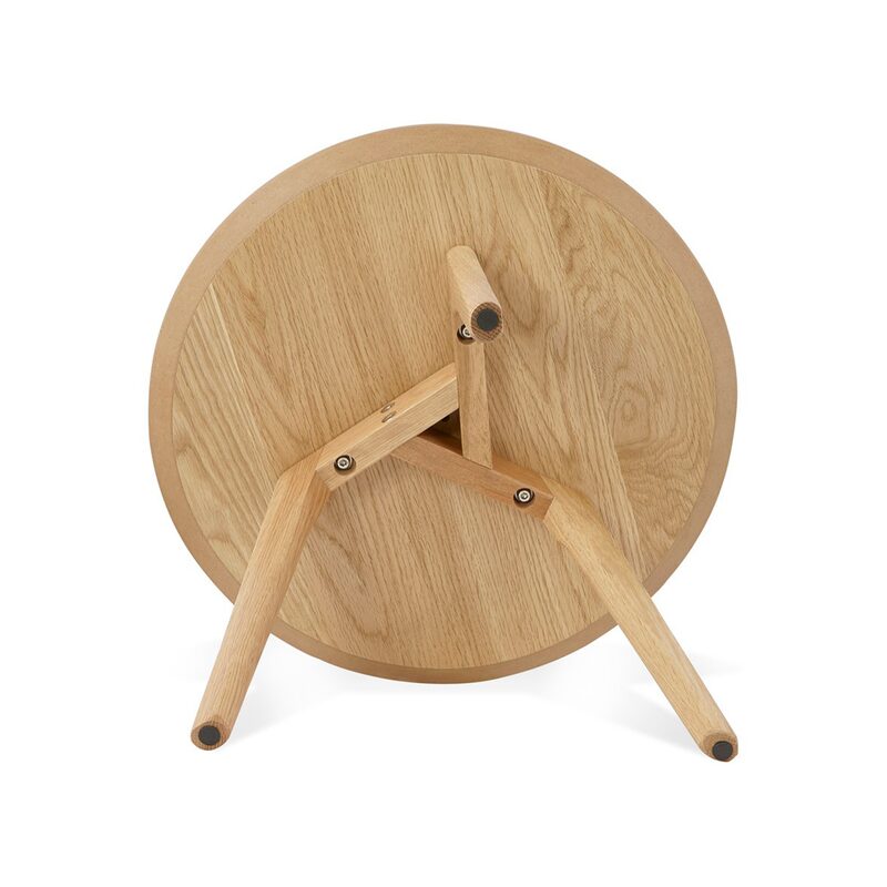 Table basse BIGA coloris chêne clair 50 x 50 cm