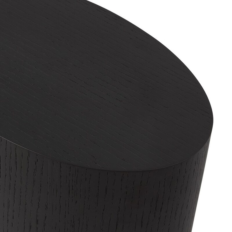 Table basse TRON coloris Chêne noir 0 x 48 cm
