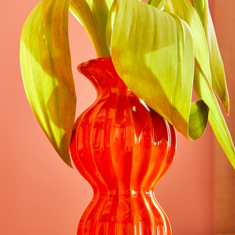 Vase JASPE coloris orange