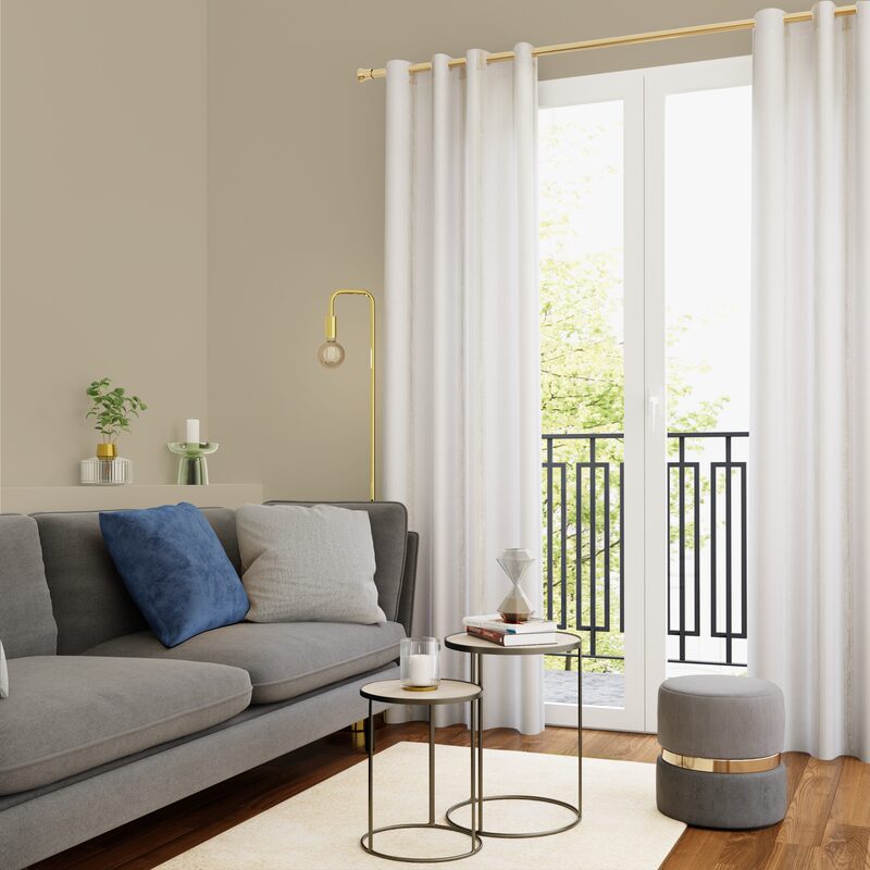 Voilage NITA coloris lin 140 x 240 cm