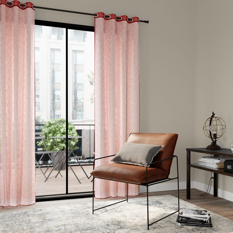 Voilage LOOM coloris écorce 140 x 240 cm